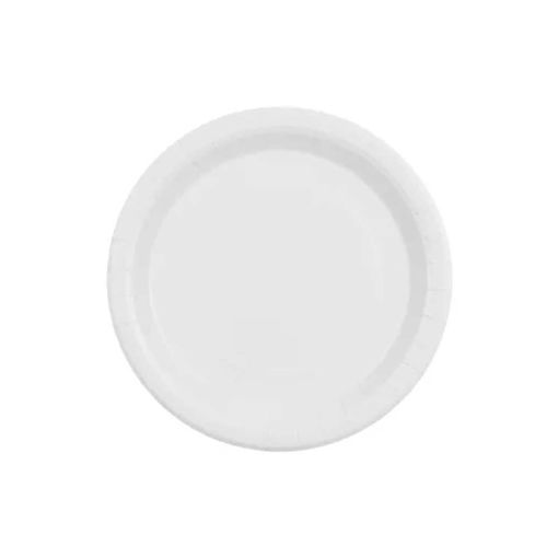 Picture of PAPER PLATES WHITE 23CM - 6 PACK